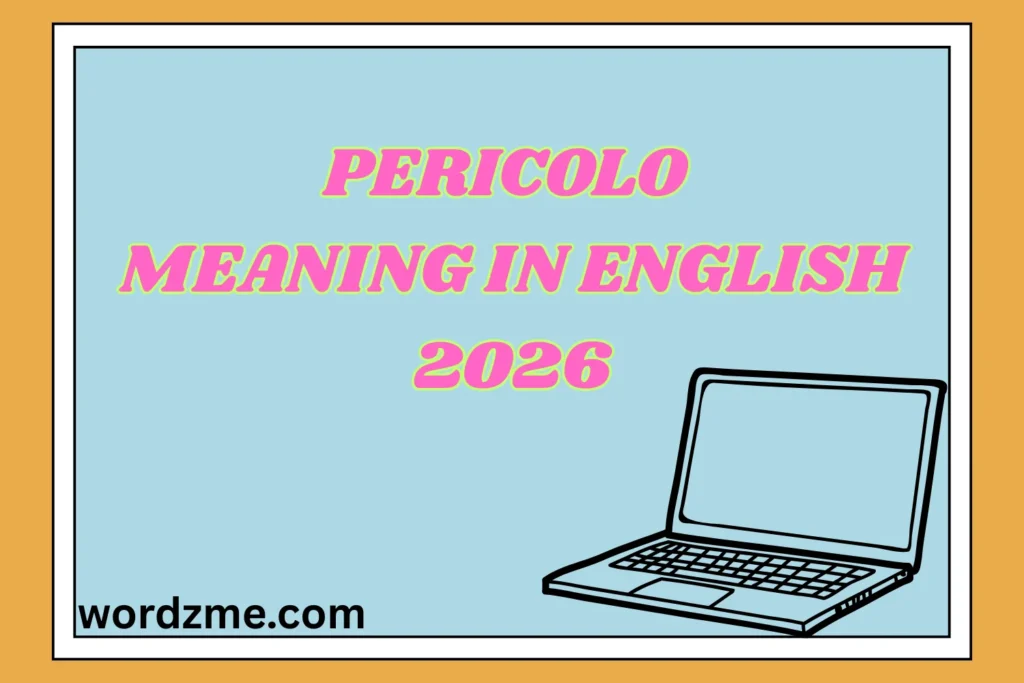 Pericolo Meaning in English 2026