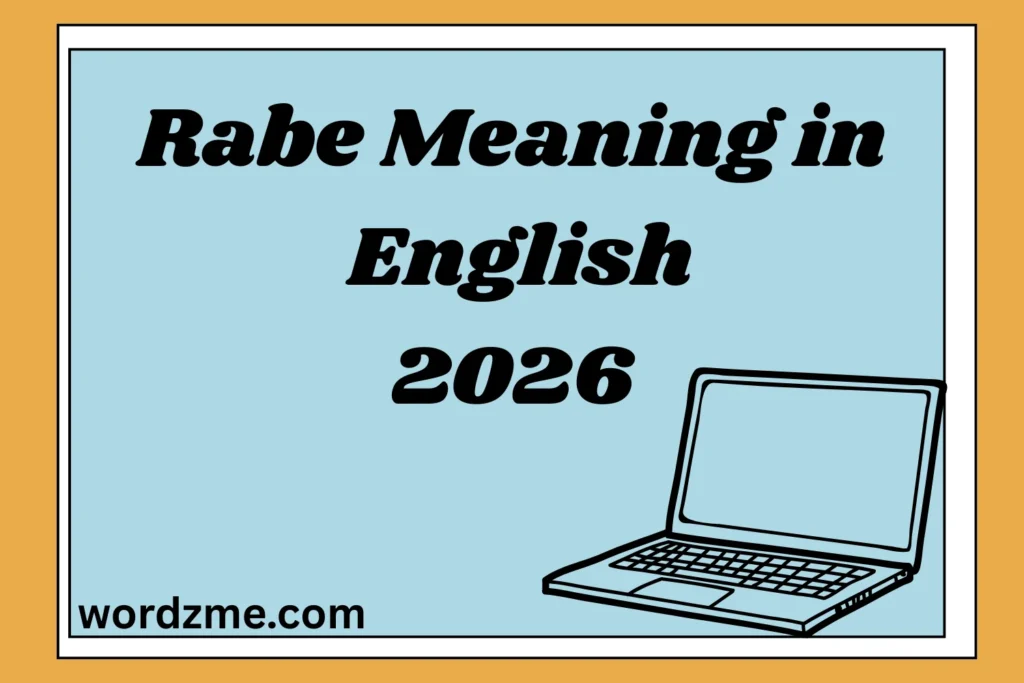 Rabe Meaning in English 2026