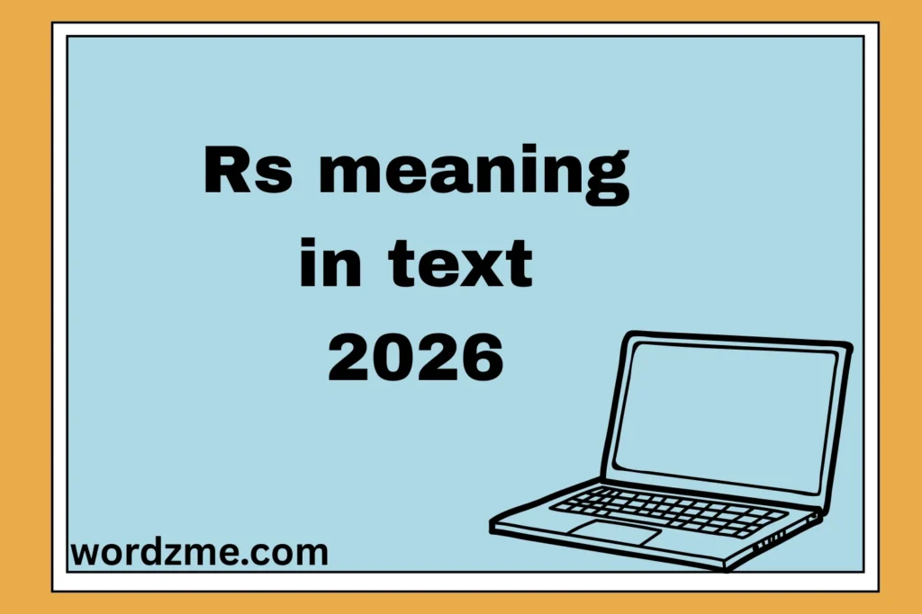 rs meaning in text