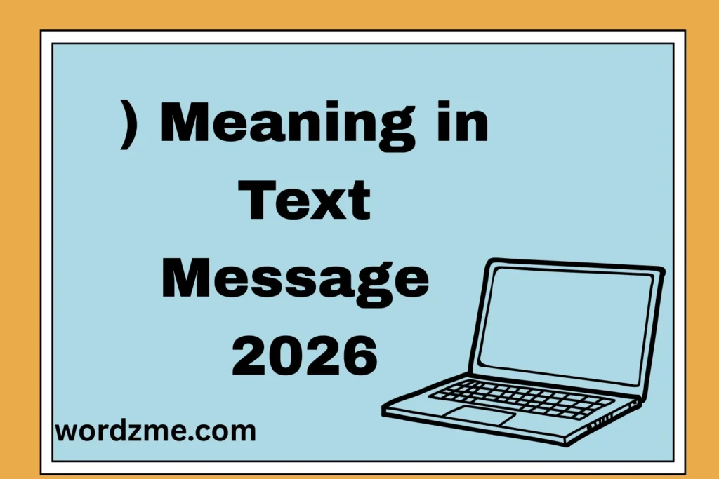 ) Meaning in Text Message