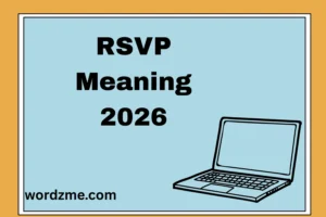RSVP Meaning